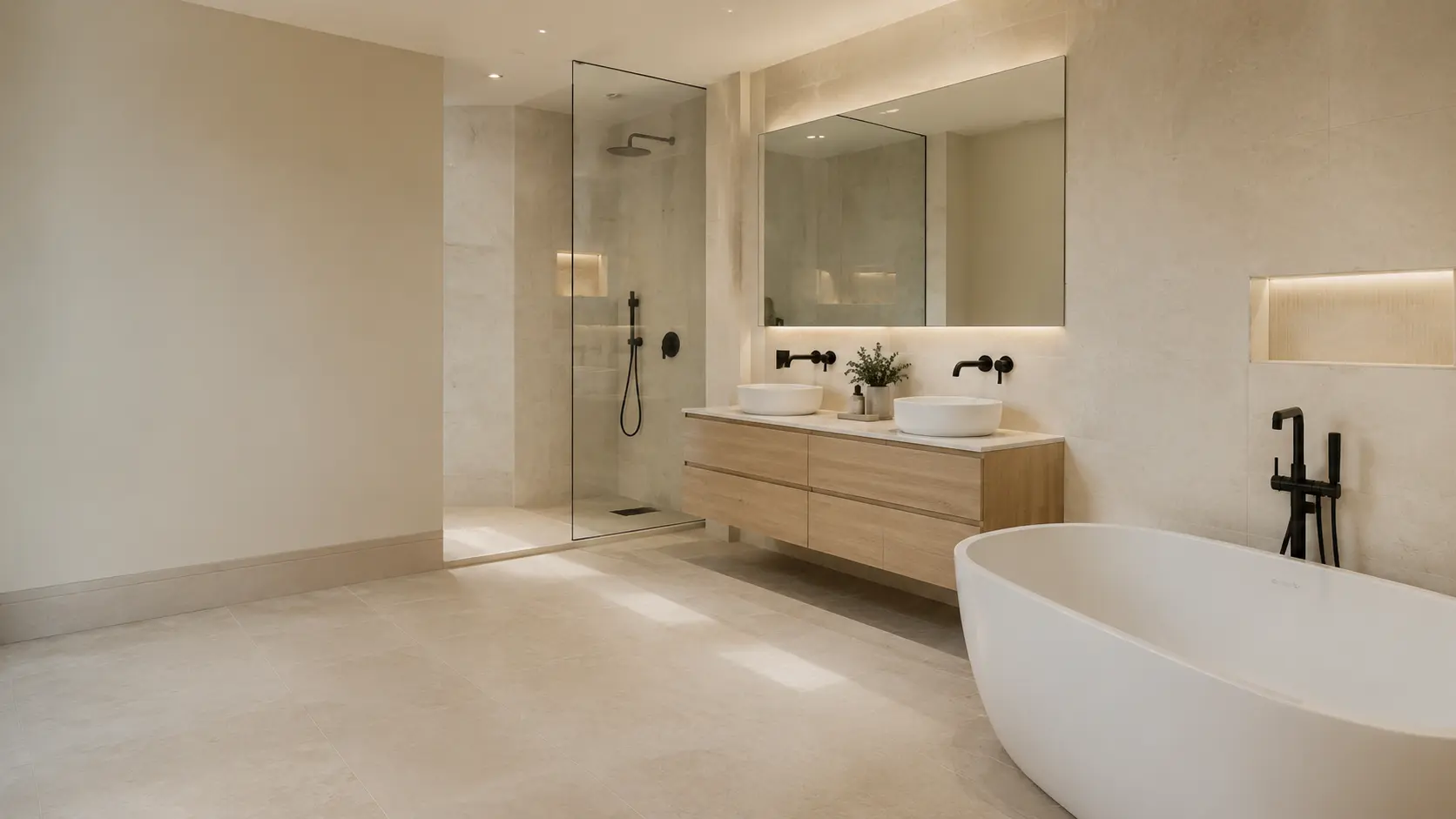 New fitted bathroom suite in a Glasgow home