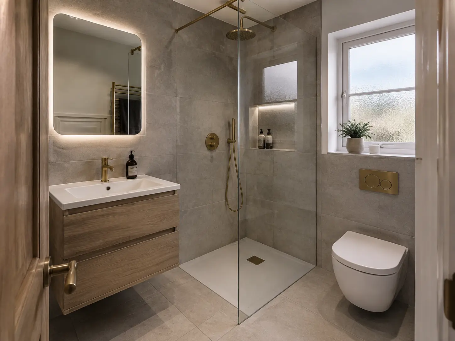 Modern fitted bathroom Glasgow